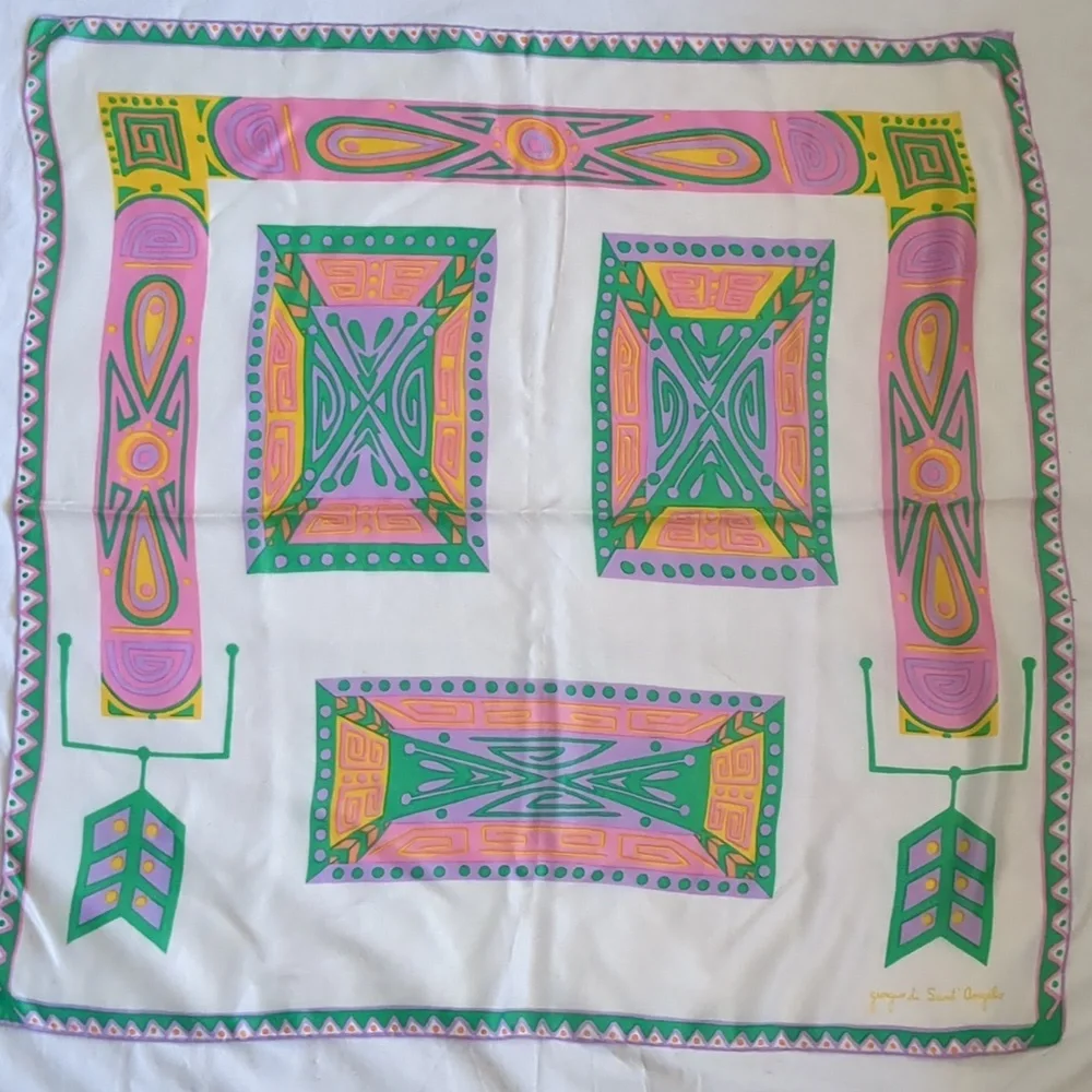 Giorgio di Sant Angelo 80's vintage silk scarf